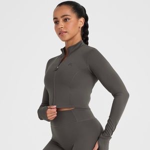 Oner Active Timeless Crop Jacket Deep Taupe